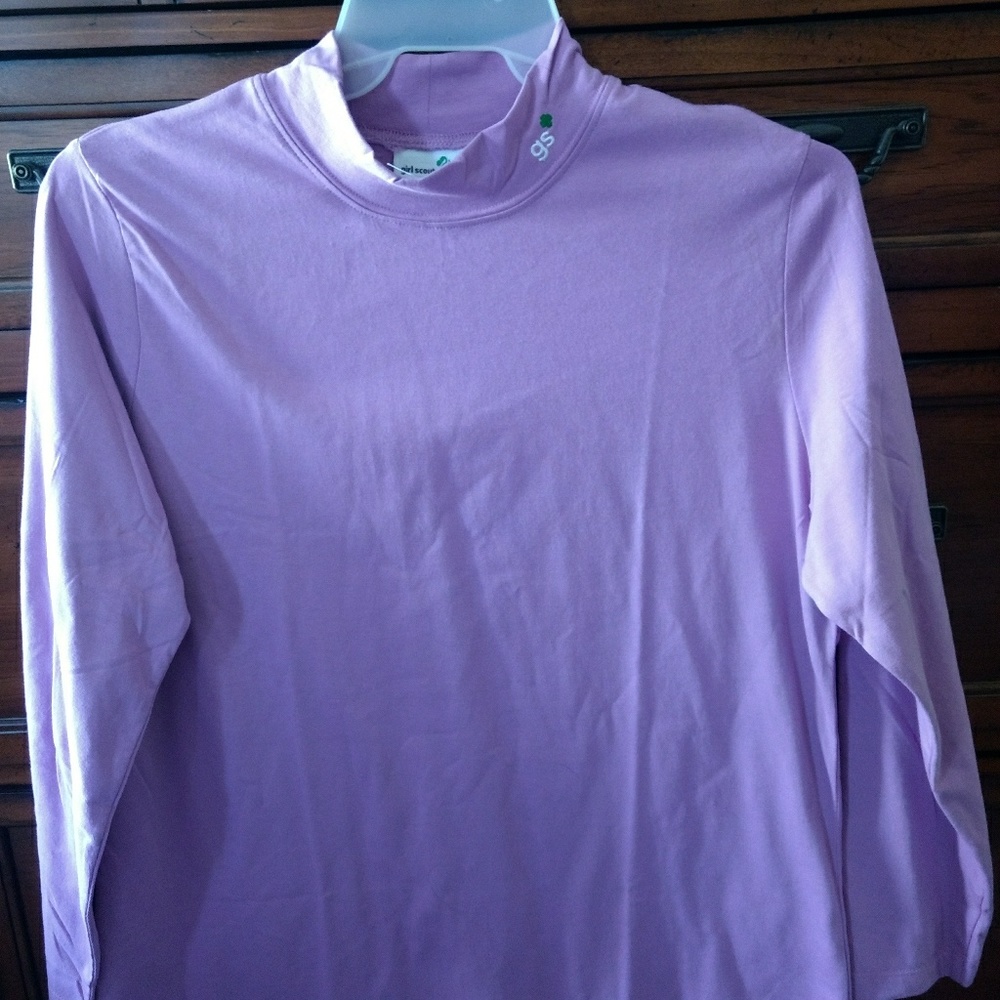 Plus size GIRL SCOUT mock turtleneck.